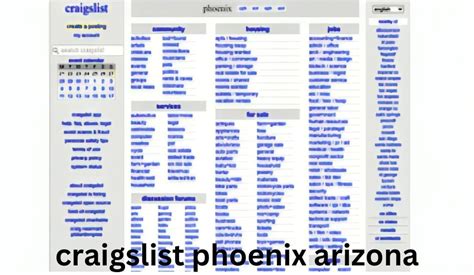 craigslist phoenix sign in.